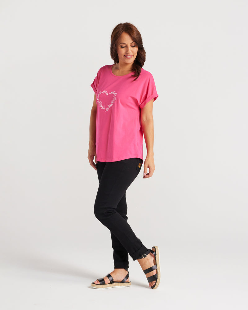 Seduce Lily Top Hot Pink