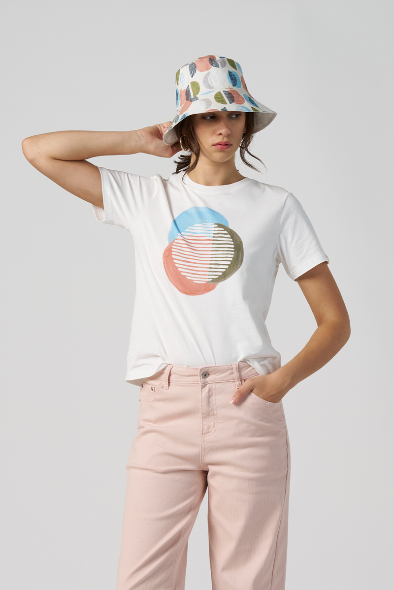 Madly Sweetly Sweet Tee White Circle