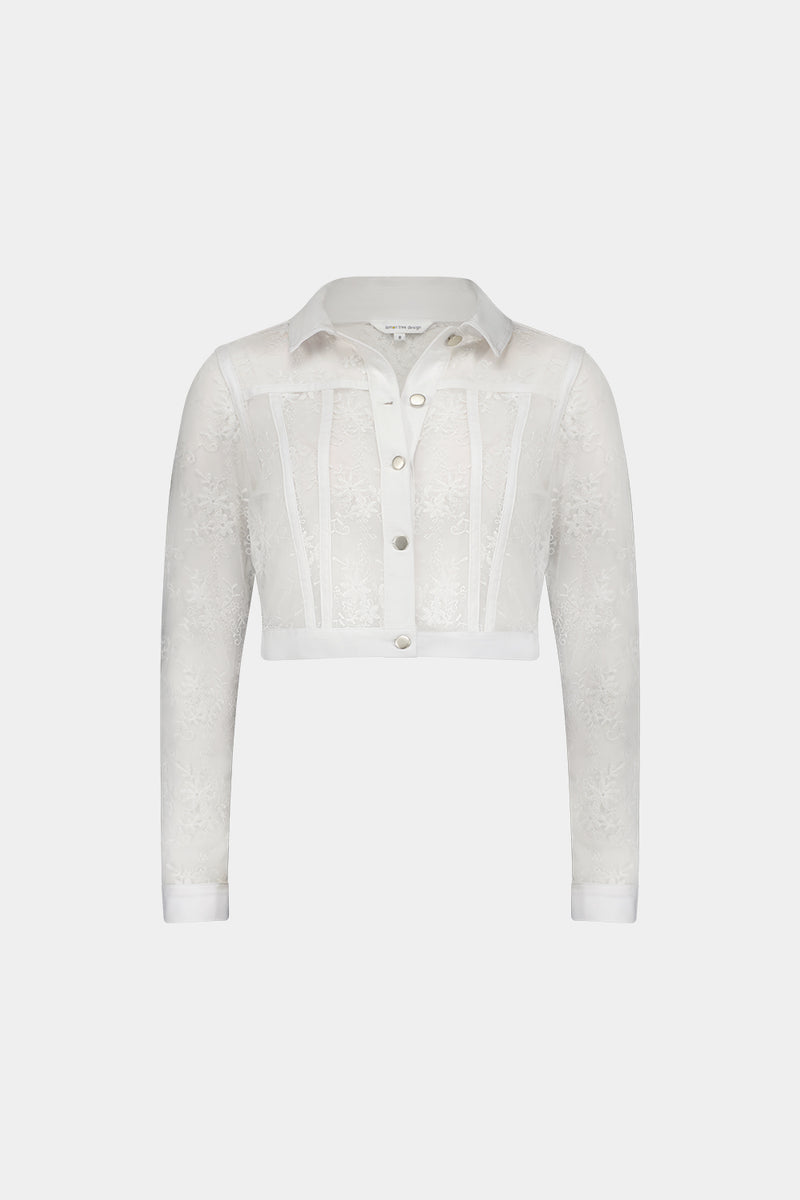 Lemon Tree Sally-Ann Lace Jacket - White