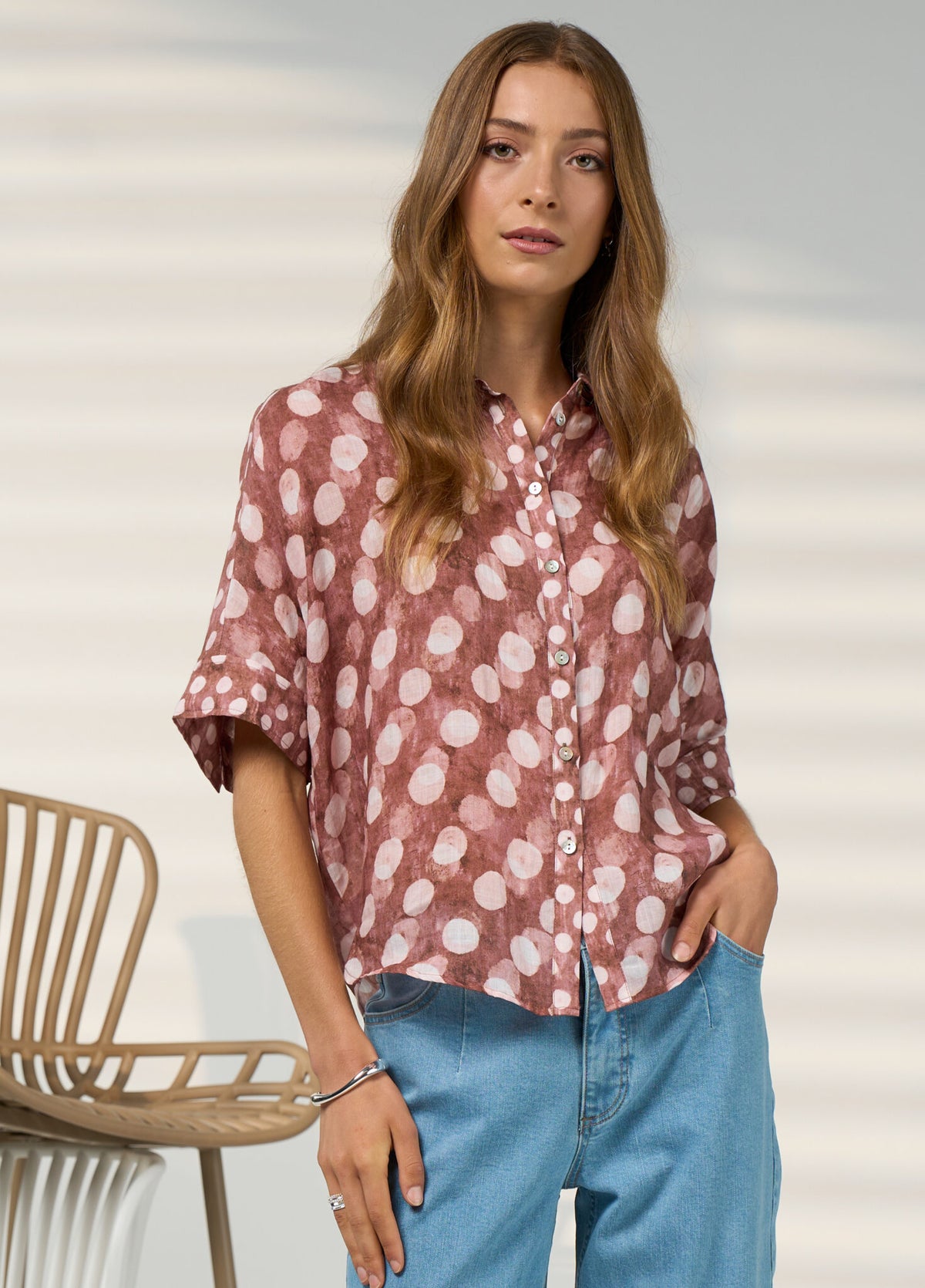 Madly Sweetly Vision Shirt- Cocoa Multi