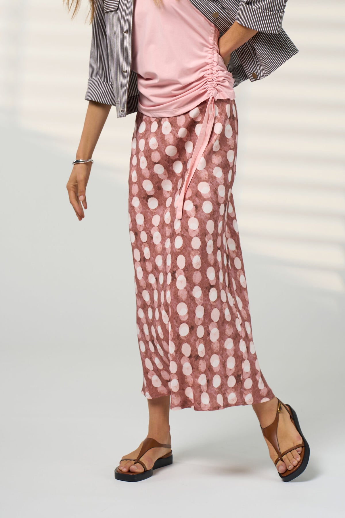 Madly Sweetly Vision Skirt- Cocoa Multi