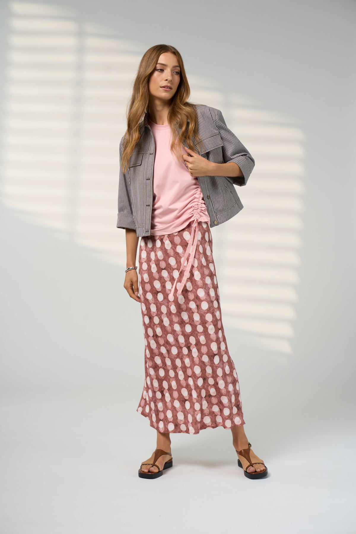 Madly Sweetly Vision Skirt- Cocoa Multi