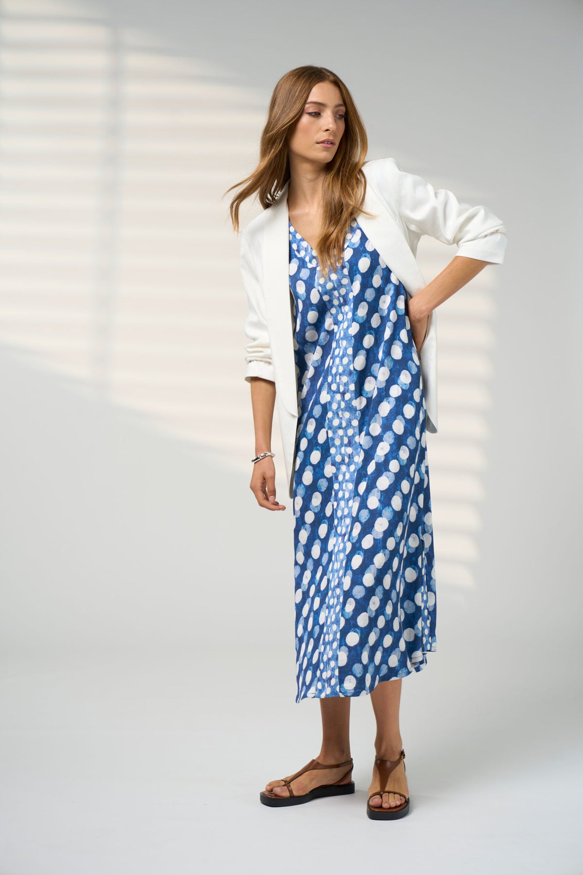 Madly Sweetly Vision Maxi Dress- Denim Multi