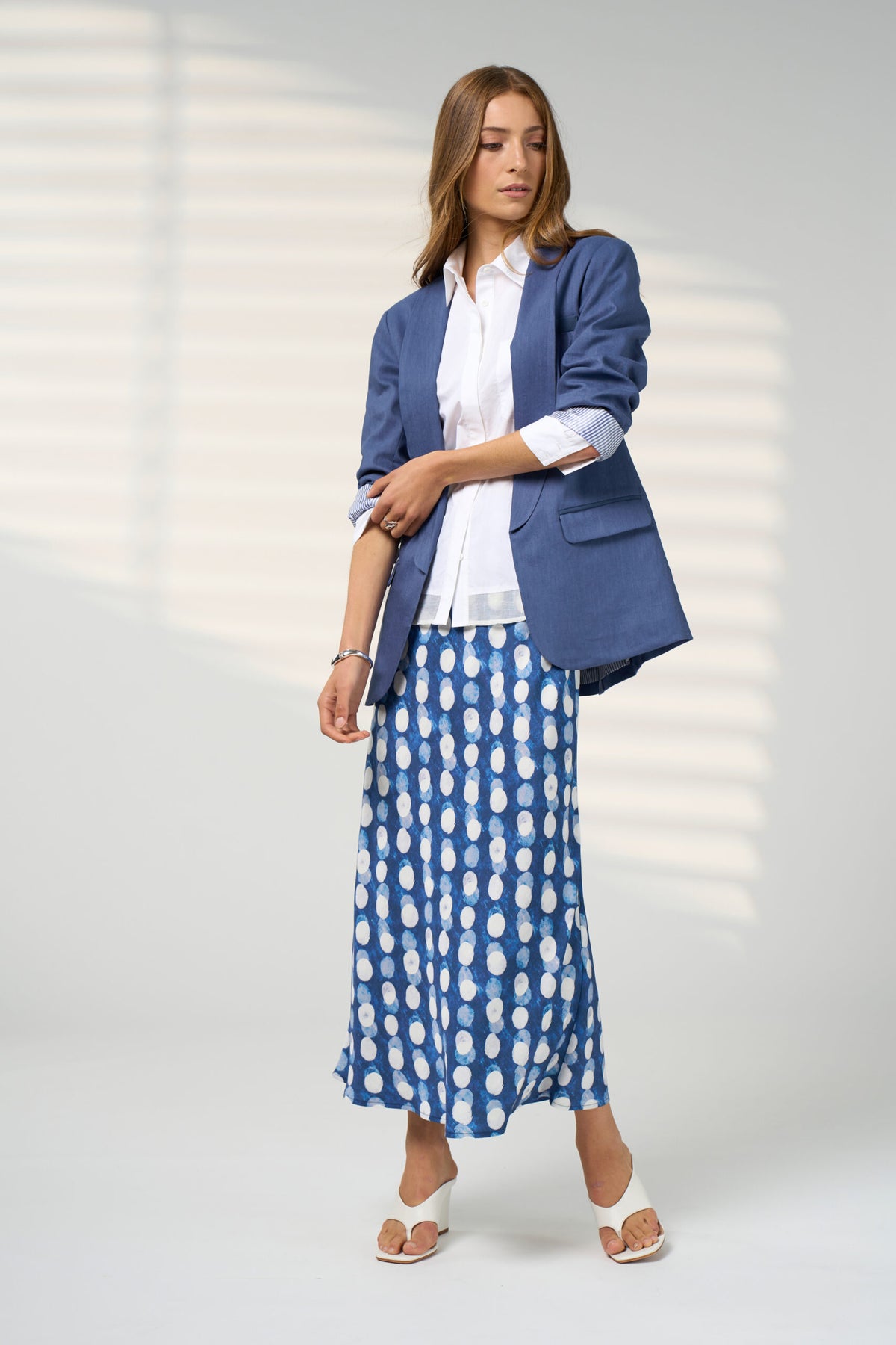 Madly Sweetly Vision Skirt- Denim Multi