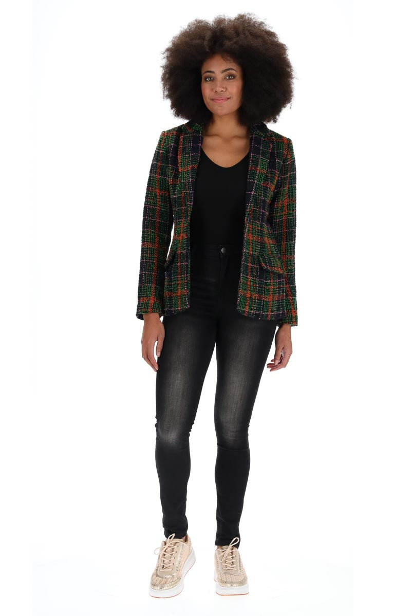 Charlo Simone Check Blazer