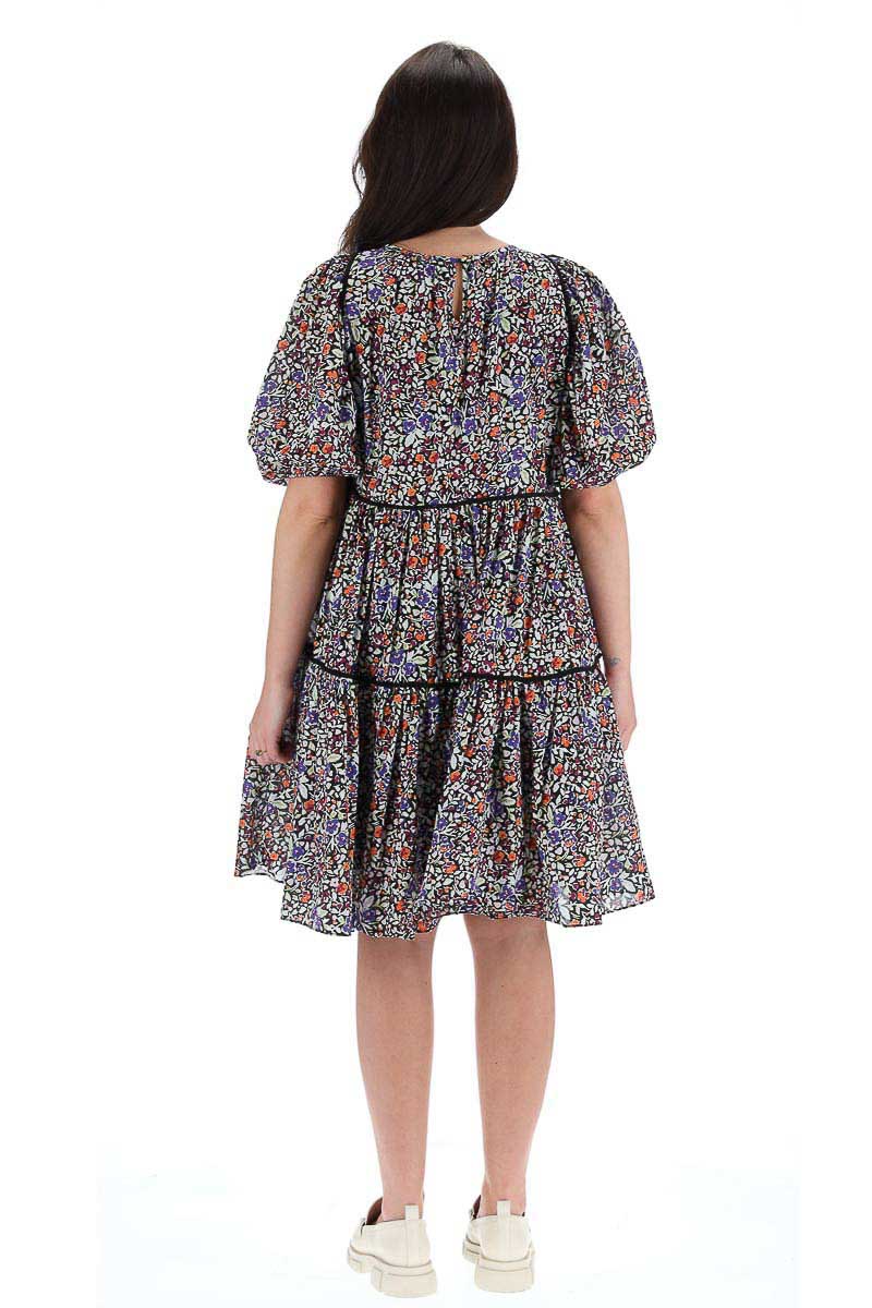 Charlo Simone Dress Black Floral