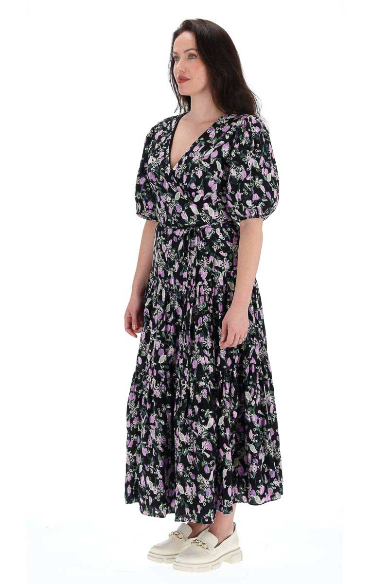 Charlo Sky Maxi Wrap Dress