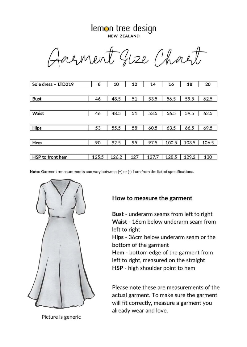 Lemon Tree Sole Dress Black