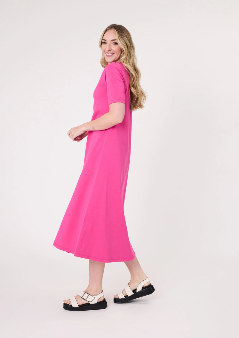 Lemon Tree Sole Dress Fuschia