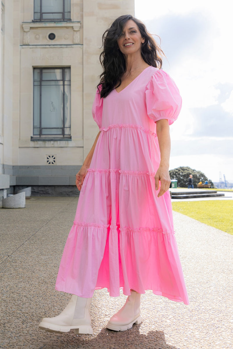 The Bay Shell Dress Pink Cotton ROSSELLINI + SHINE The Bay Shell Dress Pink Cotton ROSSELLINI + SHINE