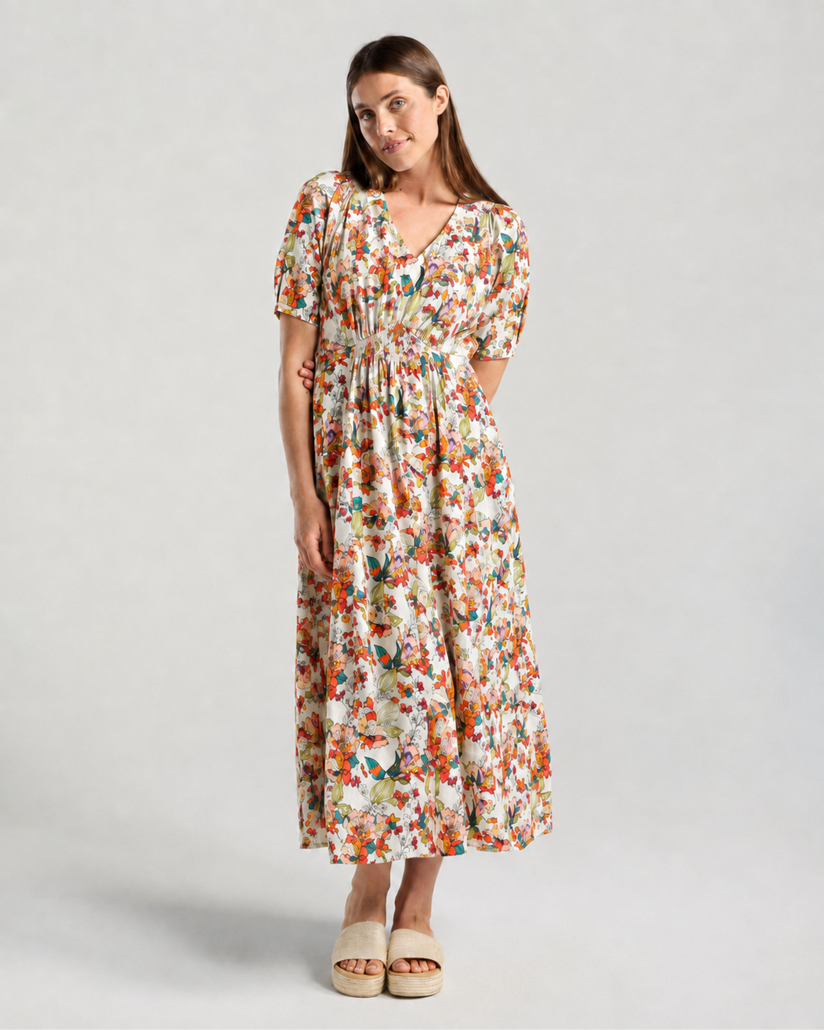 Blackstone Valentina V Neck Dress