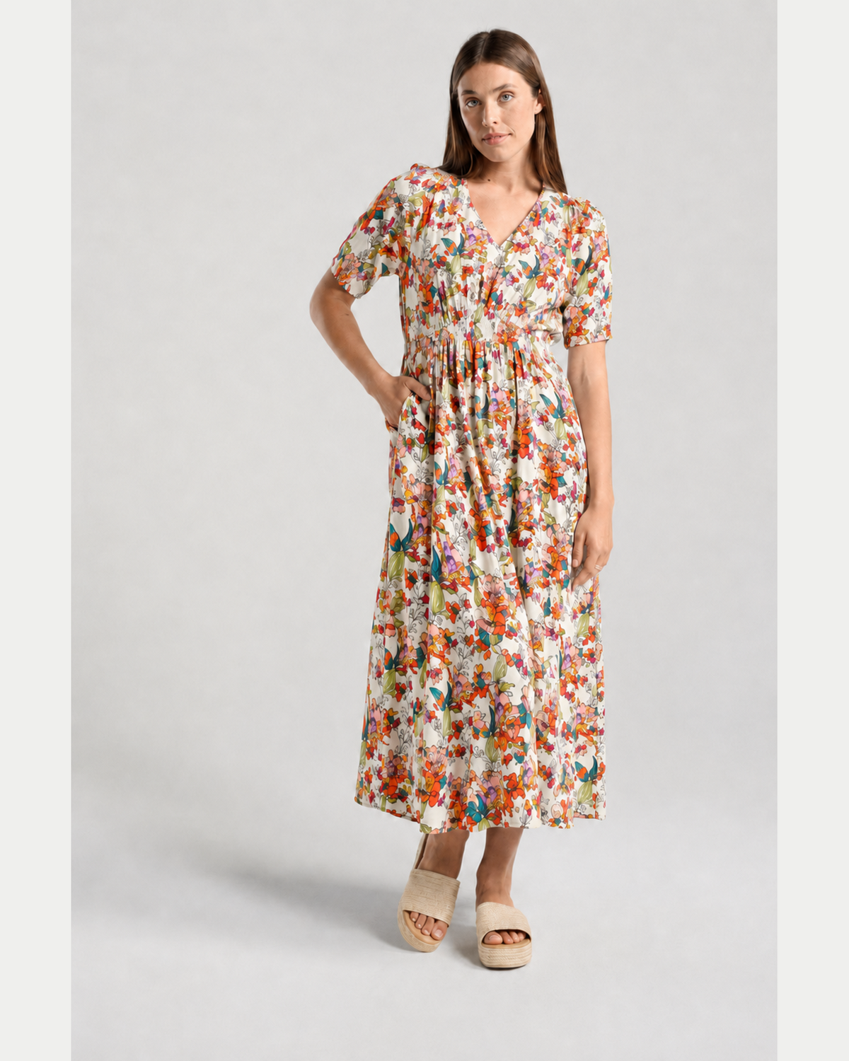 Blackstone Valentina V Neck Dress