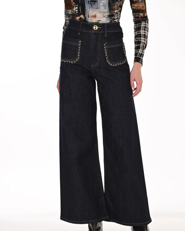 Frank Lyman Woven Denim Pant