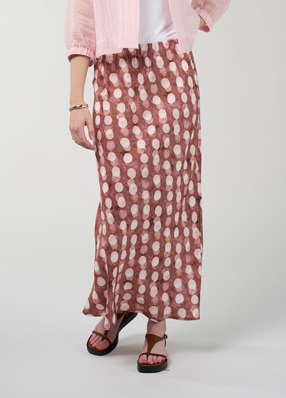 Madly Sweetly Vision Skirt- Cocoa Multi