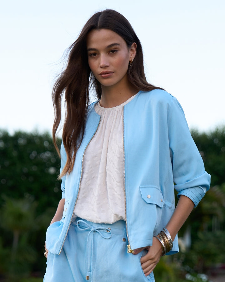 Loobie's Story Chena Jacket- Ice Blue