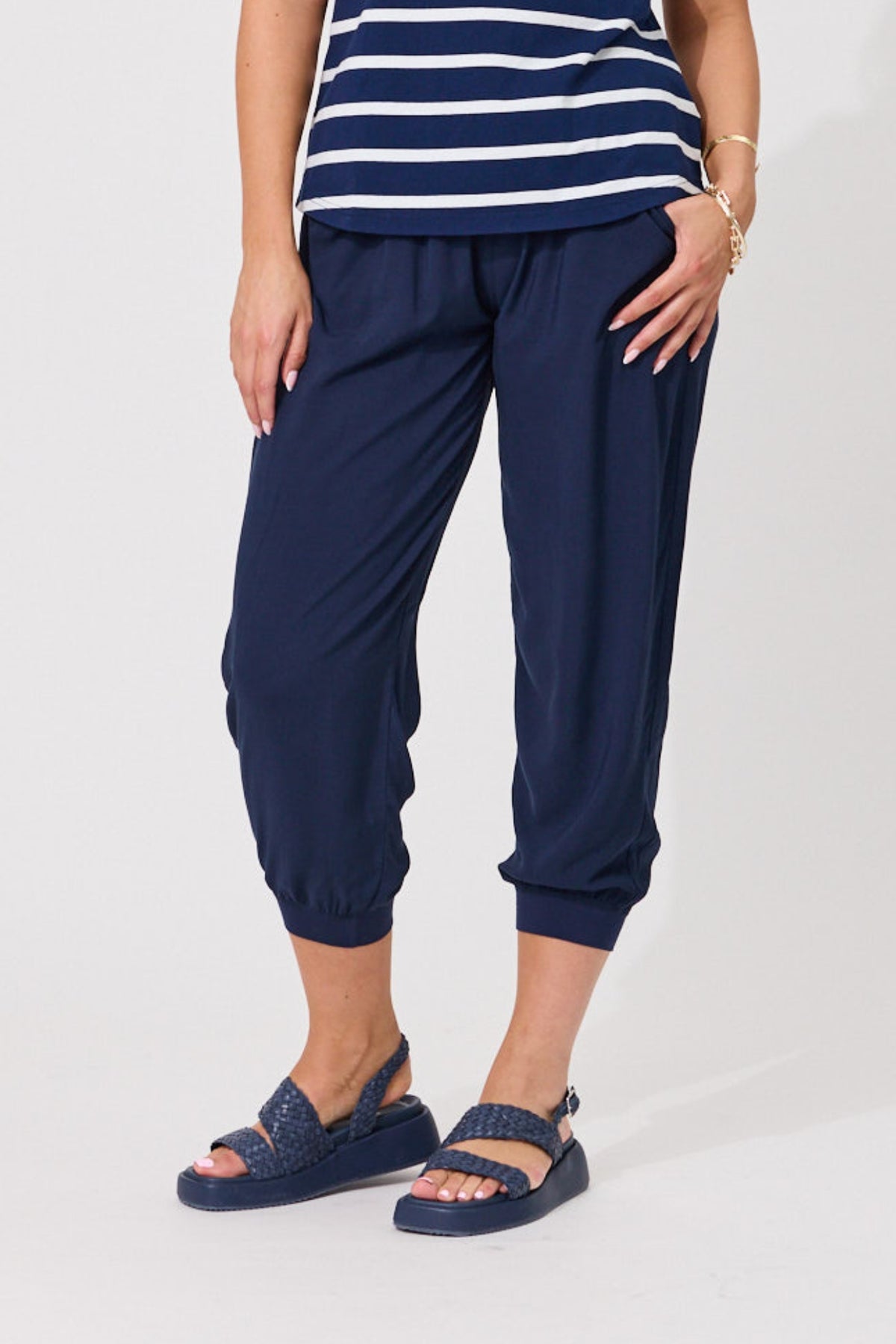 Lemon Tree Amira Pants- Navy