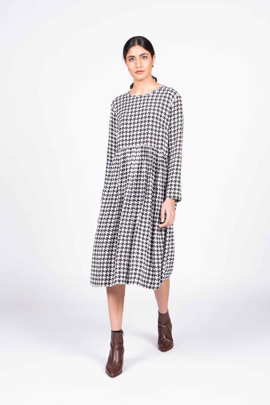 Wilson Trollope Otama Dress - Houndstooth