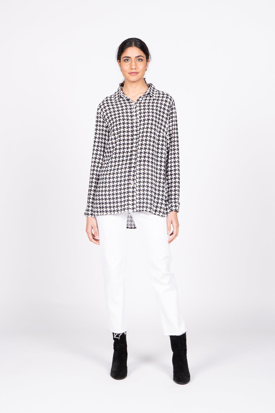 Wilson Trollope Valentina Shirt - Houndstooth