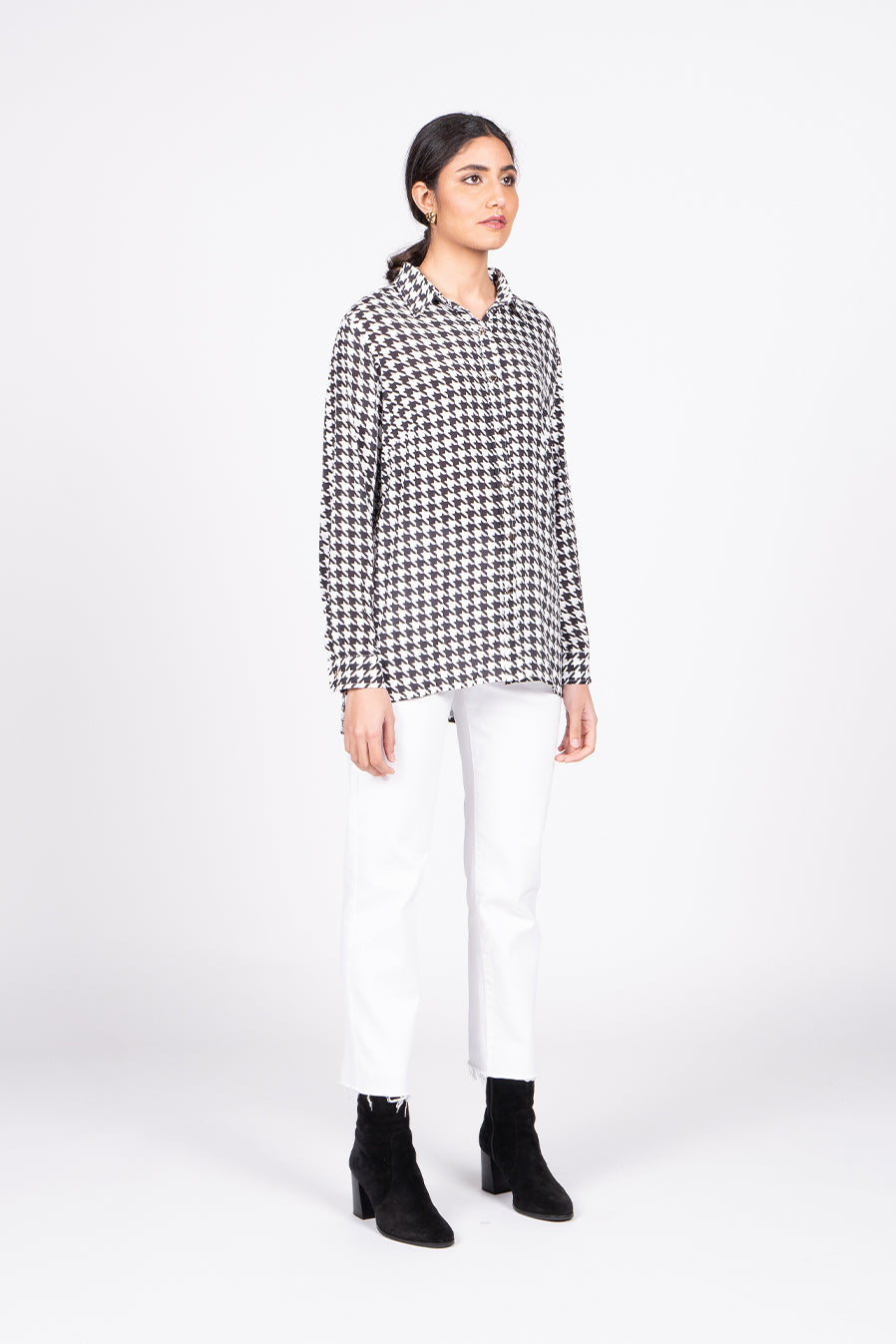 Wilson Trollope Valentina Shirt - Houndstooth