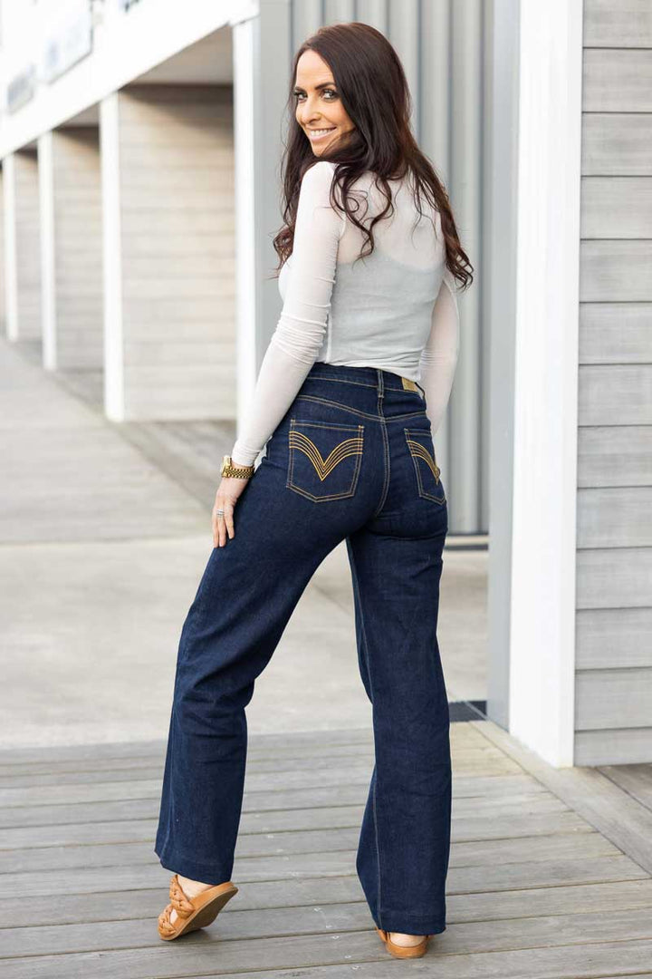 Honey Denim - The Xena Wide Leg Jean