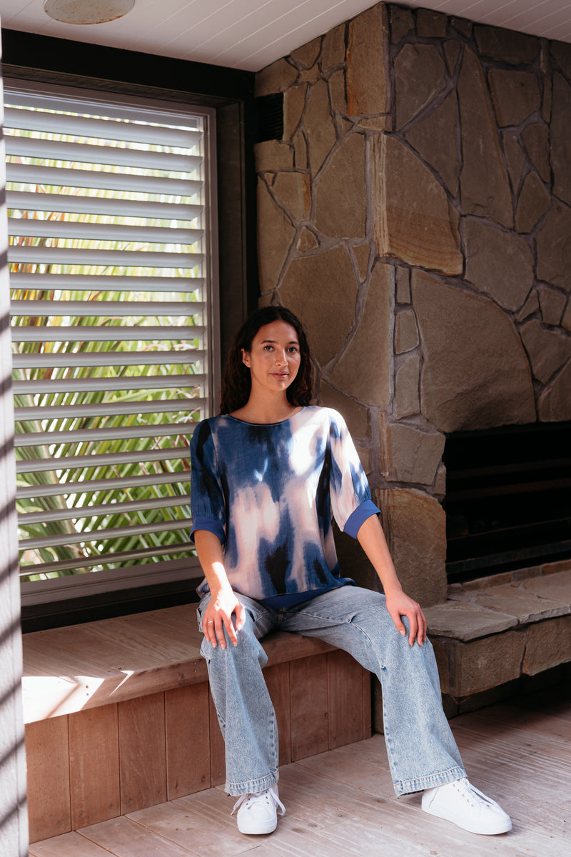 Zafina Havana Top - Celeste