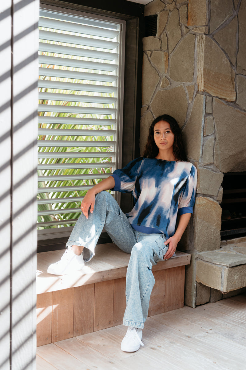 Zafina Havana Top - Celeste