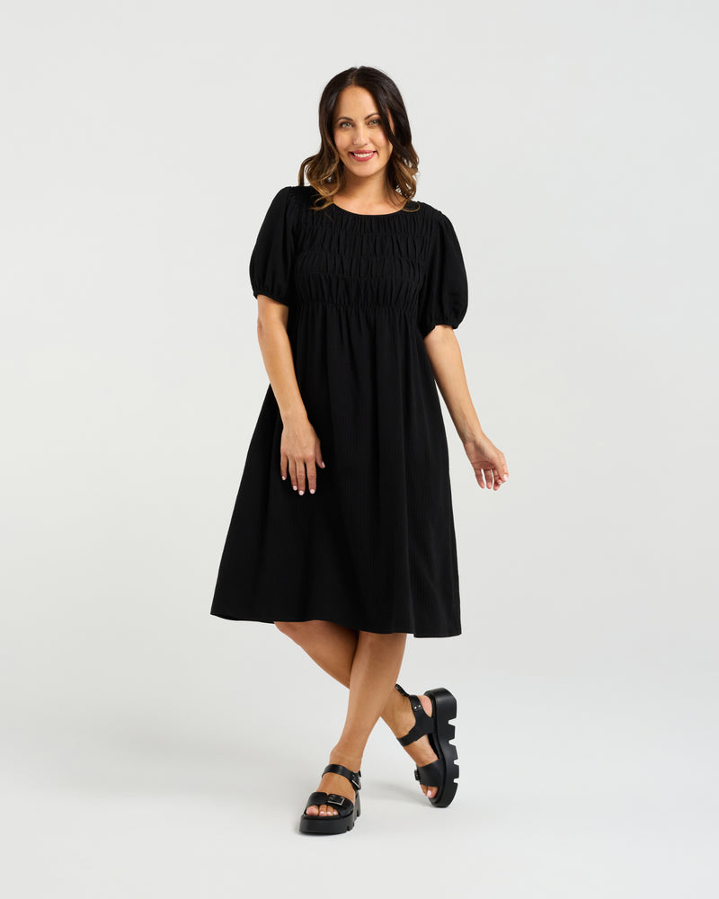 Zafina Sienna Dress - Black
