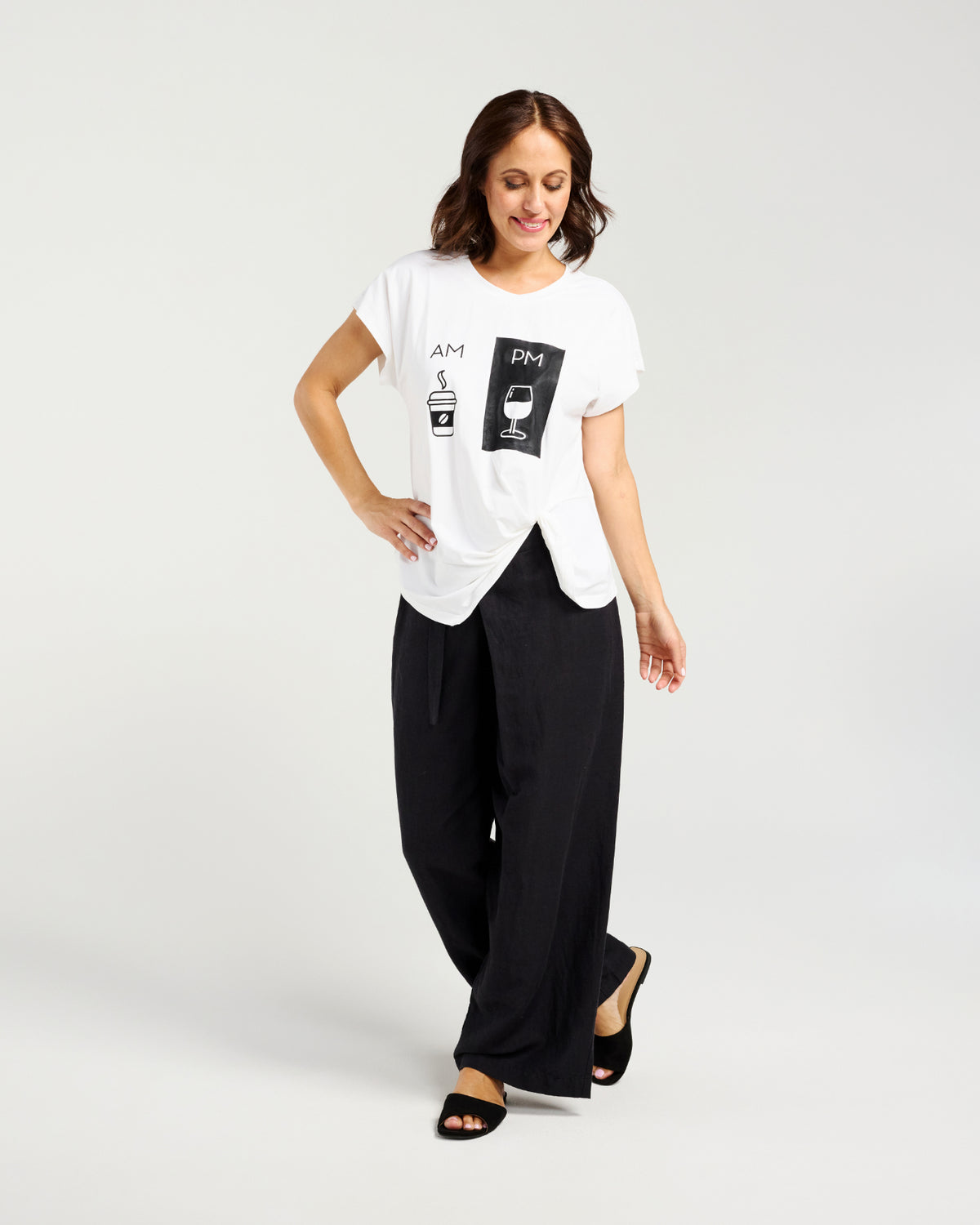 Zafina Nora Top White