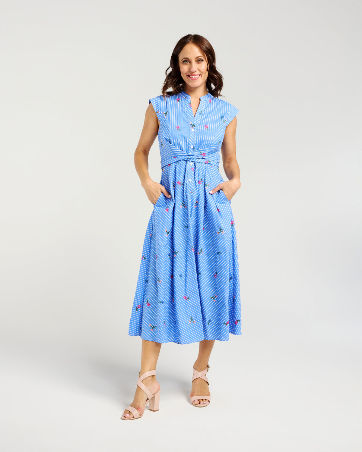Zafina Mila Dress Spring Stripe