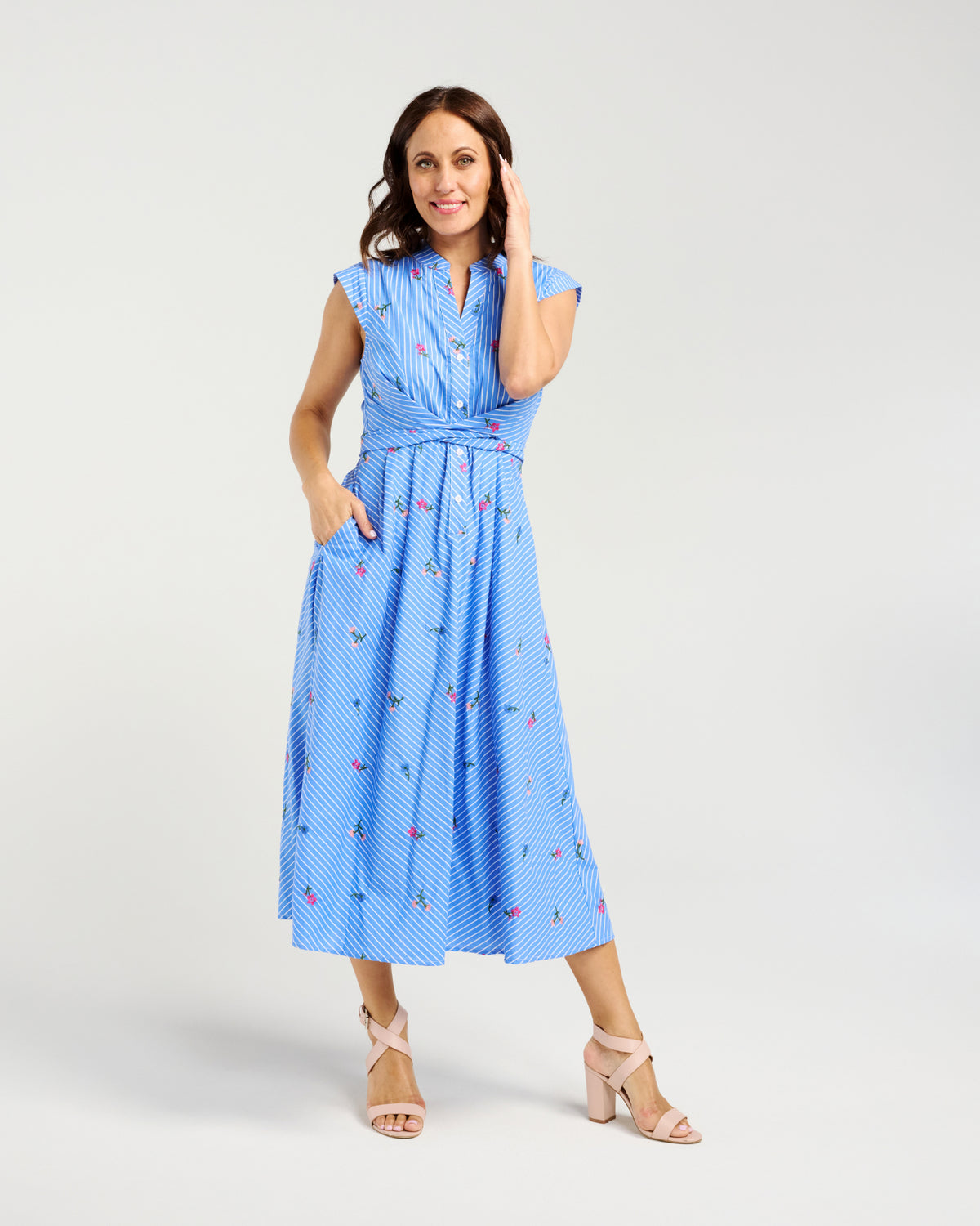 Zafina Mila Dress Spring Stripe