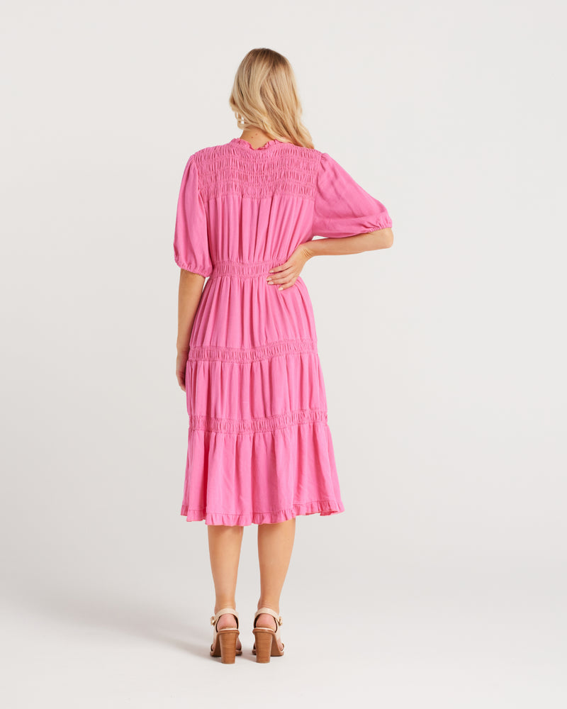 Zafina Astrid Dress Bright Pink