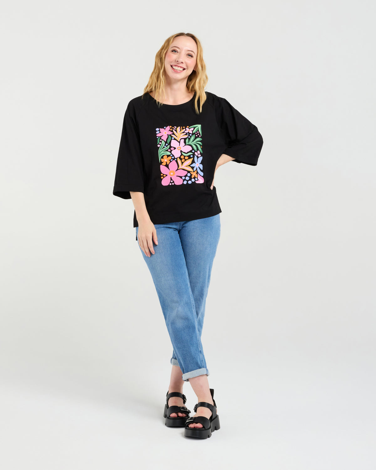 Zafina Kate T-Shirt - Black