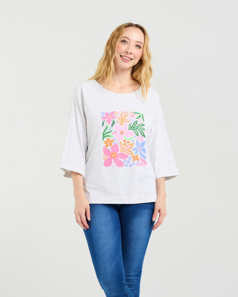 Zafina Kate T-Shirt - Grey