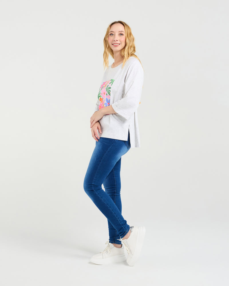 Zafina Kate T-Shirt - Grey