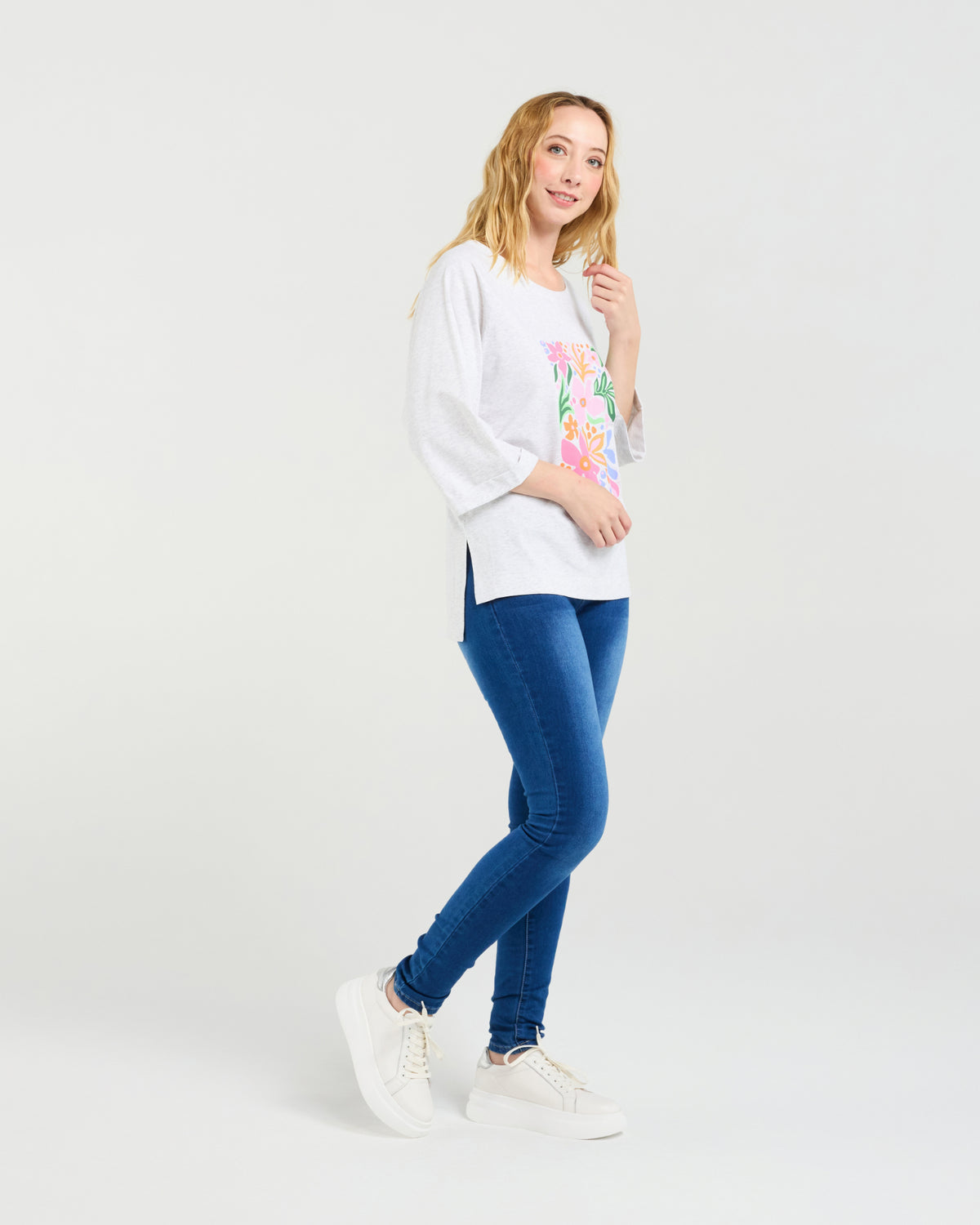 Zafina Kate T-Shirt - Grey