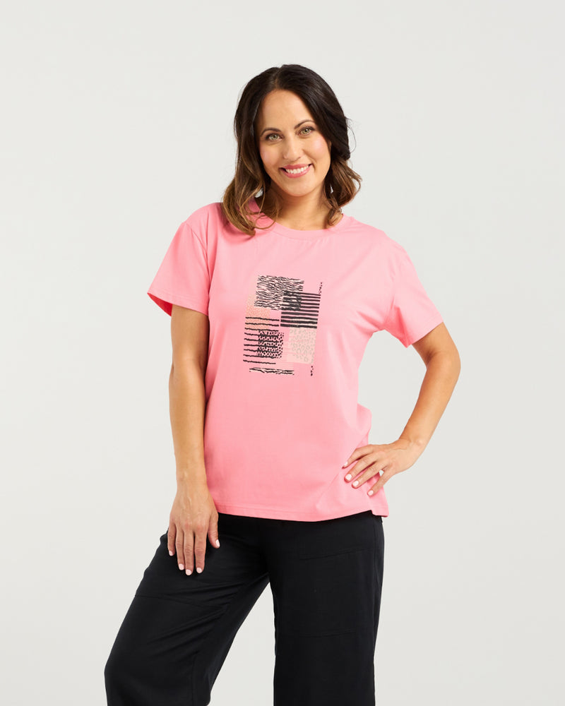 Zafina Livia T-Shirt -Pink