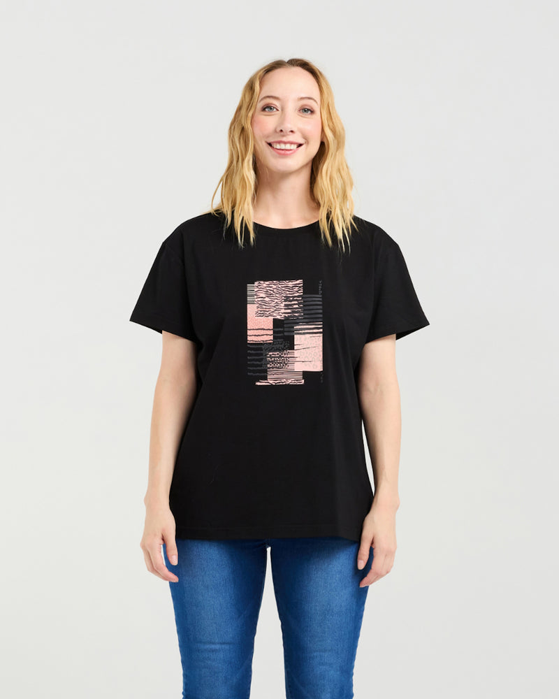 Zafina Livia T-Shirt - Black