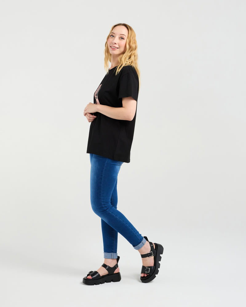 Zafina Livia T-Shirt - Black
