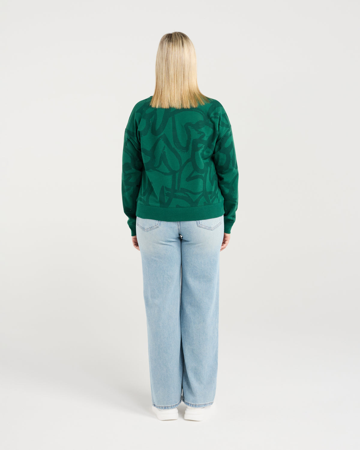 Zafina Verona Jumper Green Hearts