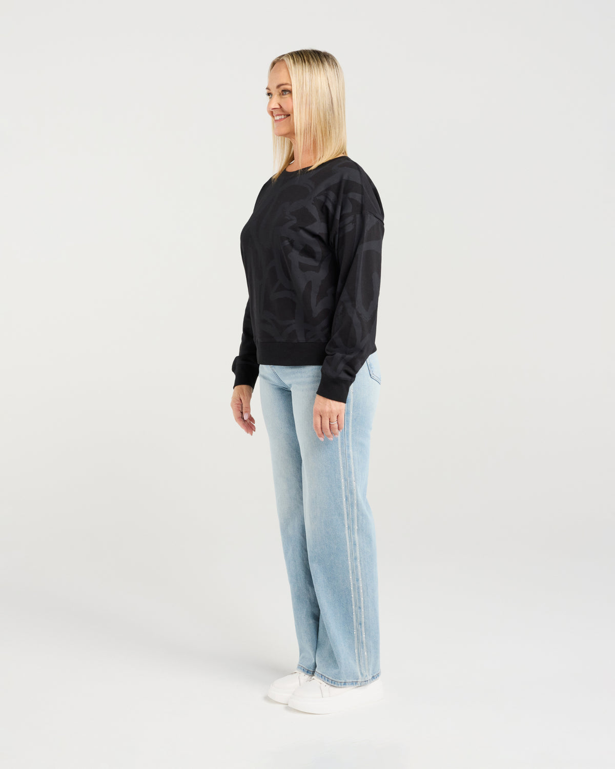 Zafina Verona Jumper Black Hearts