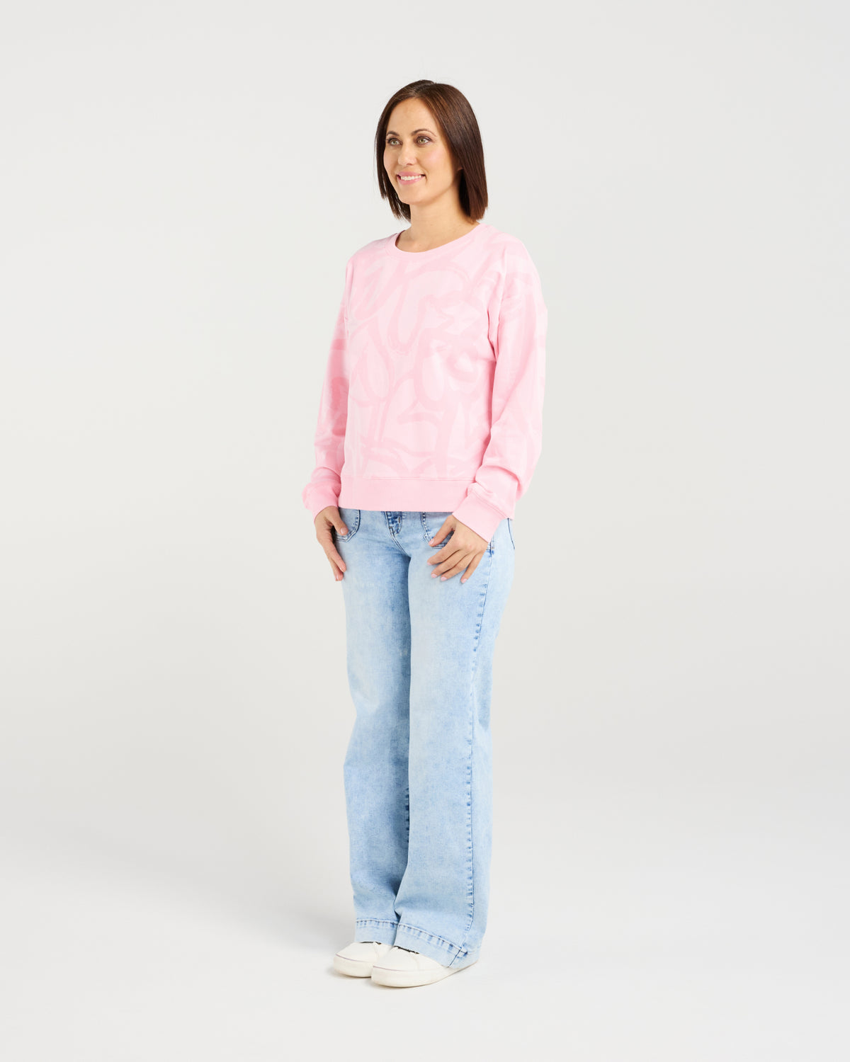 Zafina Verona Jumper Pink Hearts