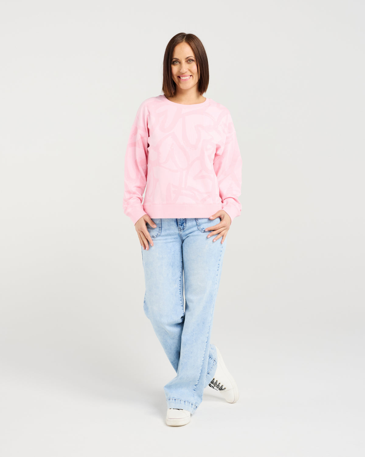 Zafina Verona Jumper Pink Hearts
