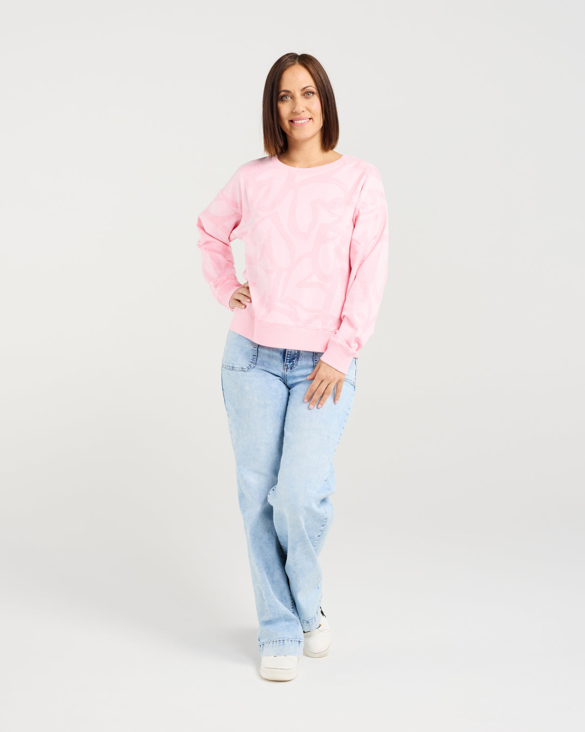 Zafina Verona Jumper Pink Hearts