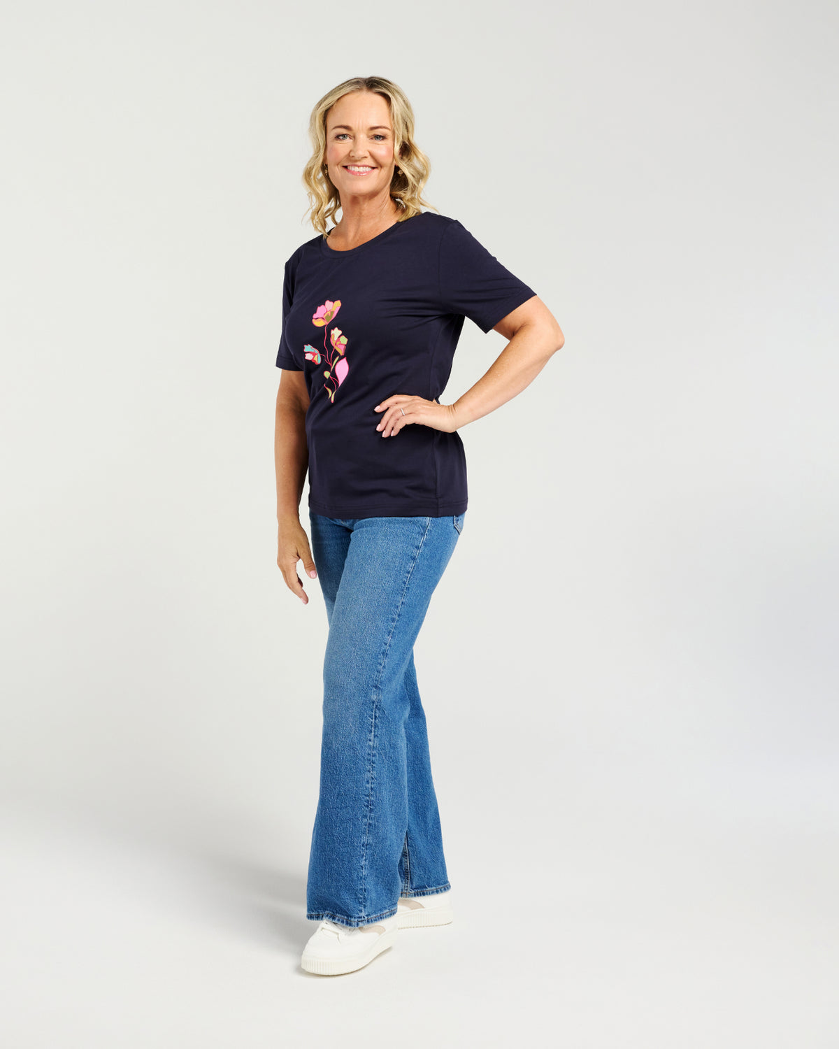 Zafina Lara T-Shirt Blue
