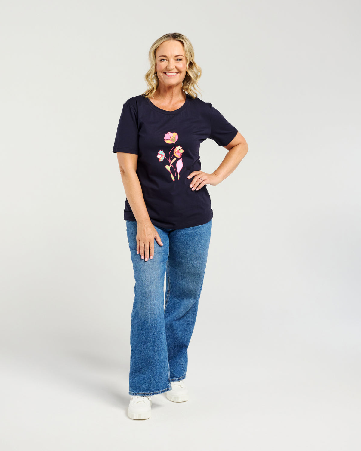 Zafina Lara T-Shirt Blue