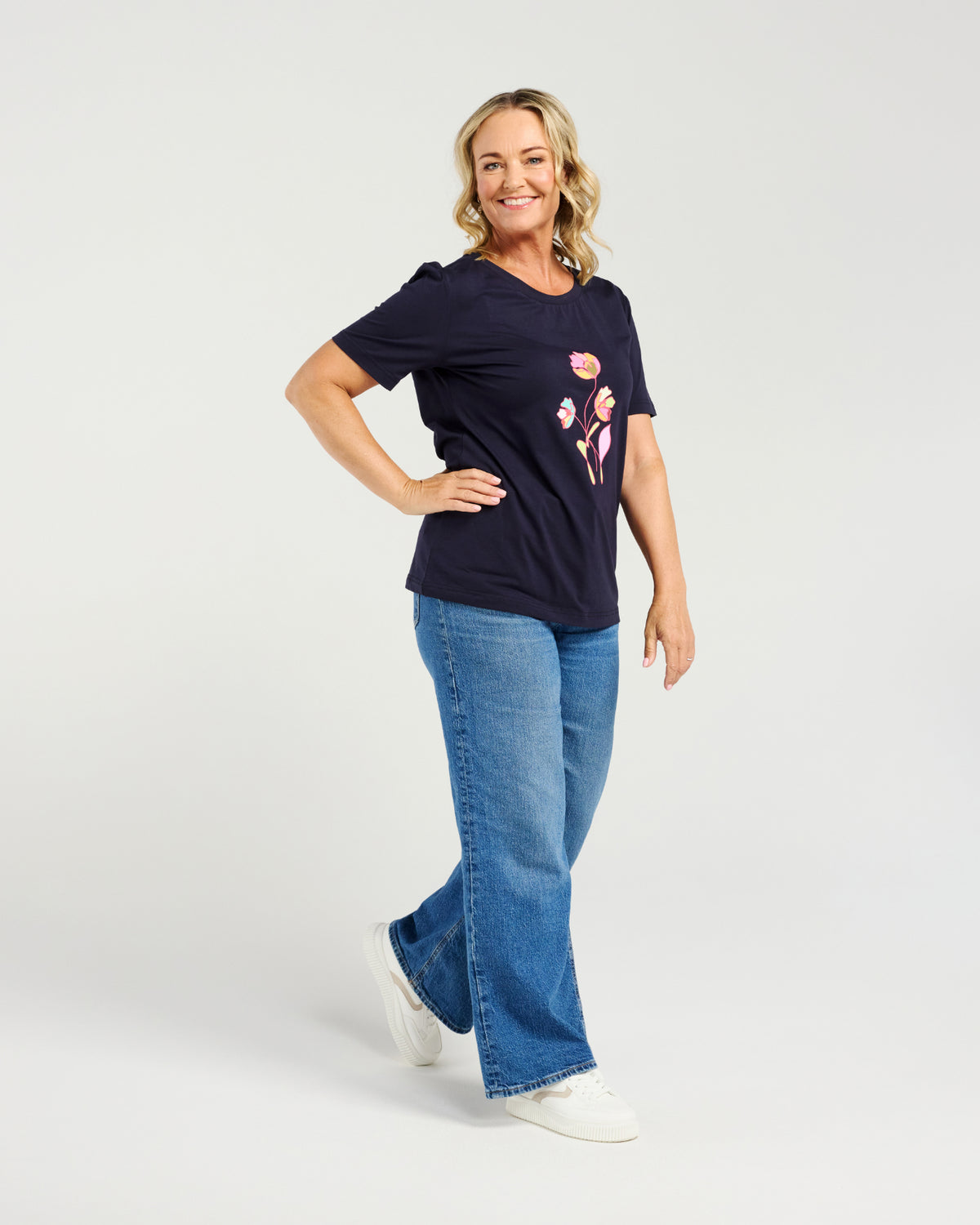 Zafina Lara T-Shirt Blue