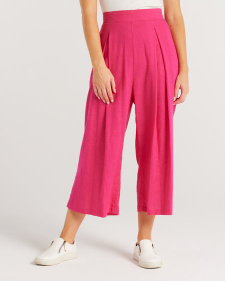 Ankle Pleat Pant - Micro Modal