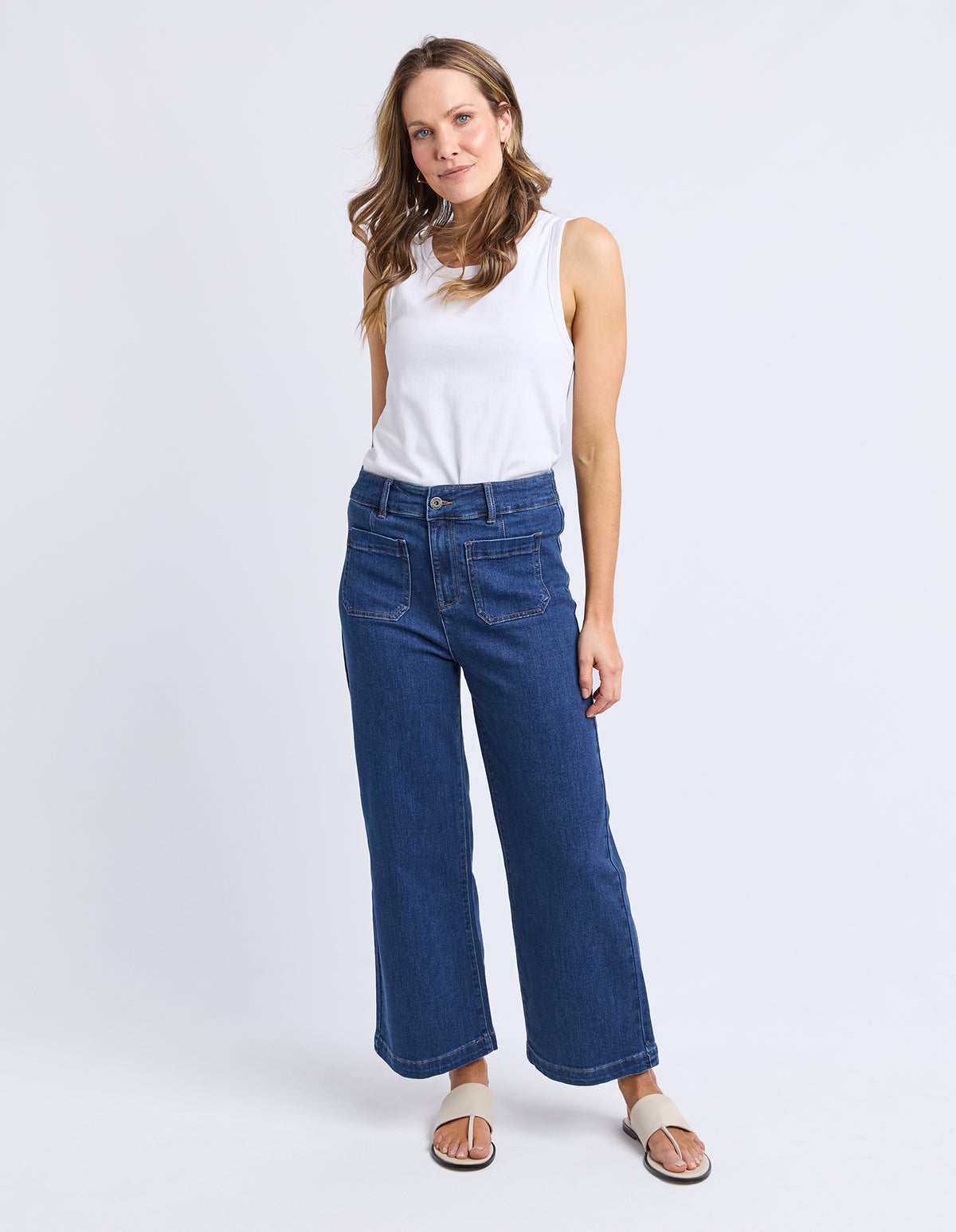 Elm Alyssa Front Pocket Jean - Dark Wash