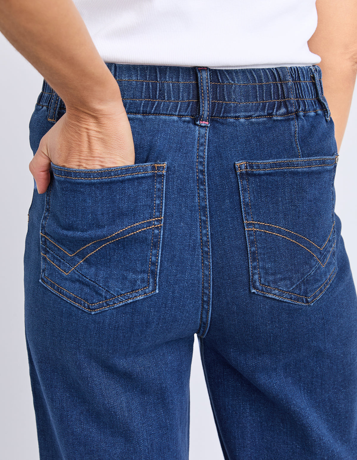 Elm Alyssa Front Pocket Jean - Dark Wash
