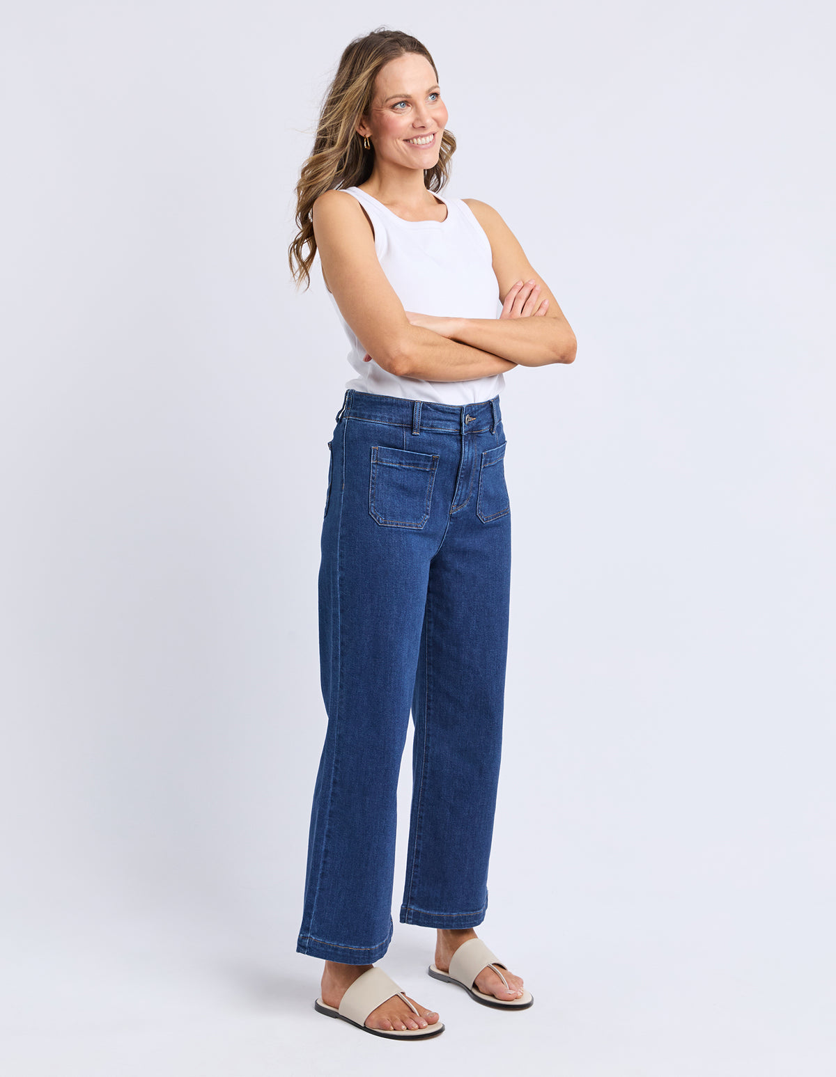 Elm Alyssa Front Pocket Jean - Dark Wash